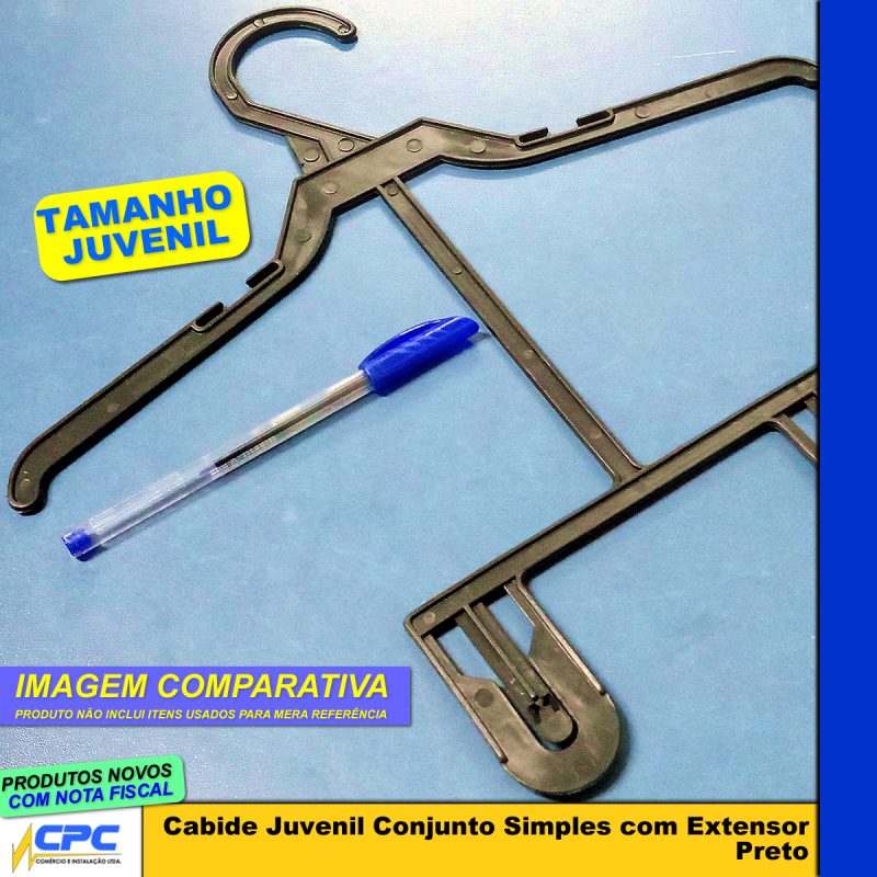 Cabide Juvenil Conjunto Com Extensor Kit 5 Unidades - Image 5