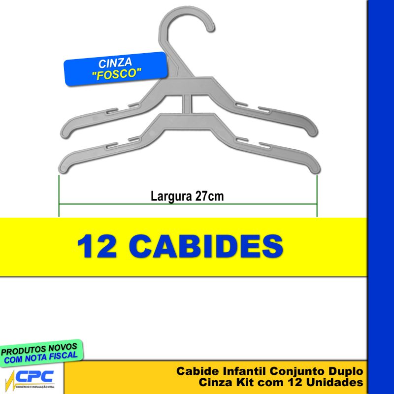 Cabide Infantil Conjunto Duplo Kit com 12 Unidades - Image 3